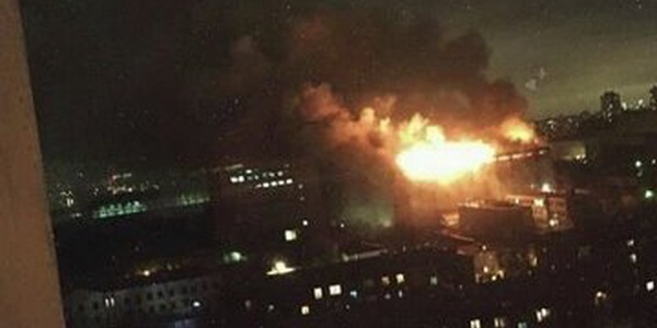 Фото В Москве потушен пожар на Тушинском машиностроительном заводе Картинка В Москве потушен пожар на Тушинском машиностроительном заводе