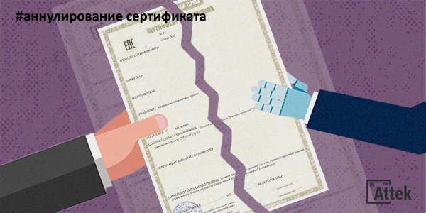 Фото Аннулирование сертификата соответствия Картинка Аннулирование сертификата соответствия