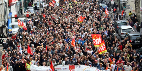 Картинка Во Франции проходят забастовки против новых трудовых реформ