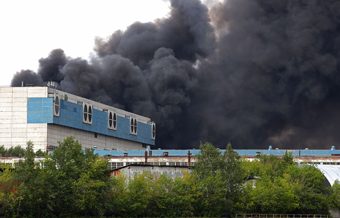 Картинка Пожар на складе в Москве стал причиной экологического загрязнения